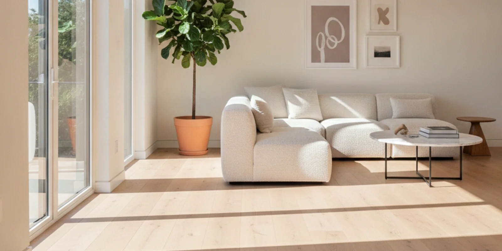New hardwood flooring installation in a Redwood City home